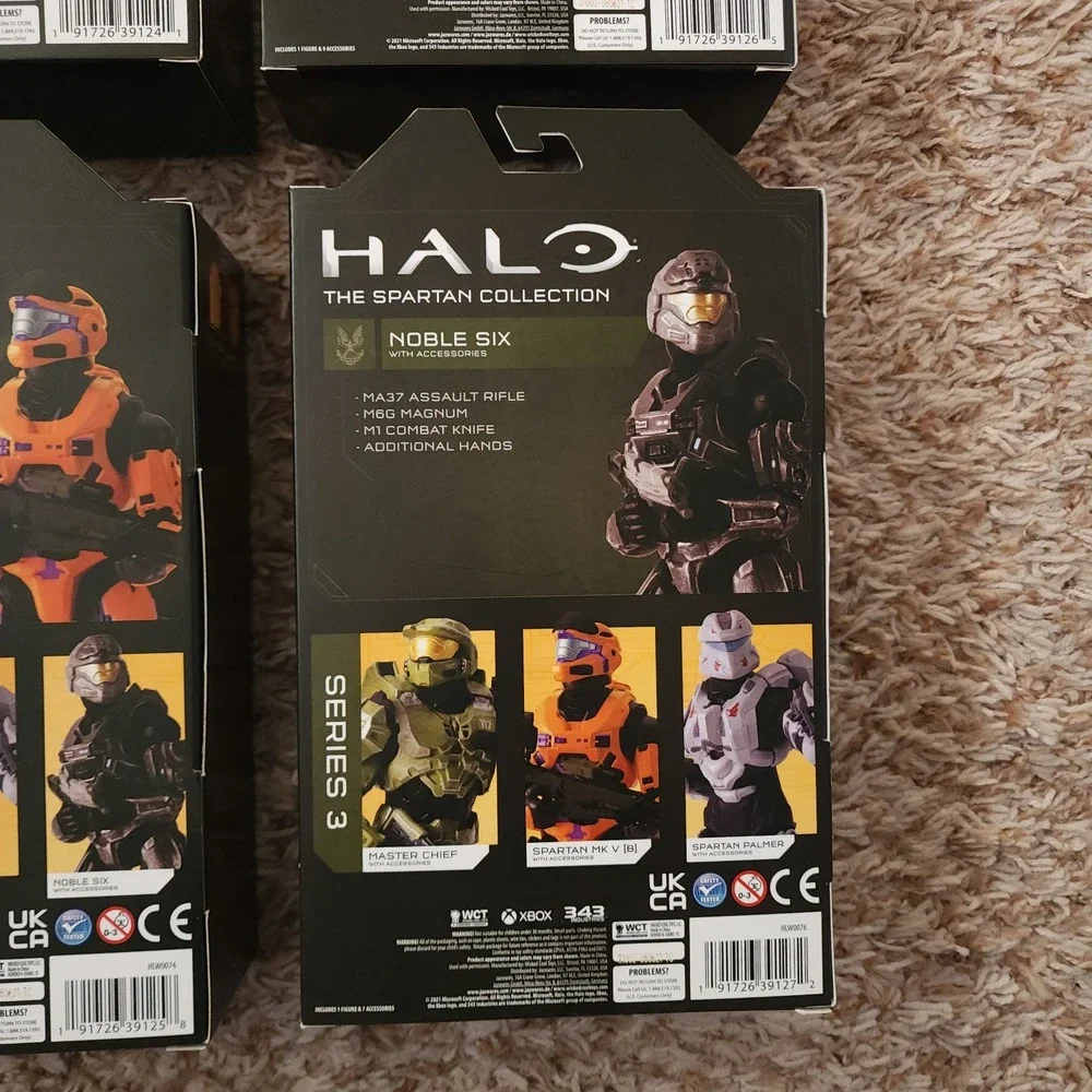 Halo Series 3 Master Chief Spartan Palmer Noble Six Spartan MK V Lot‎ of 4